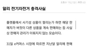 싱글벙글 알리 23만원 전기자전거 대참사