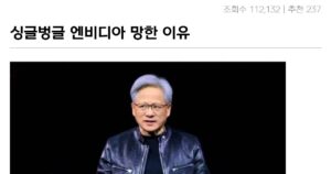 싱글벙글 망해가던 엔비디아를 살린 일본 사업가